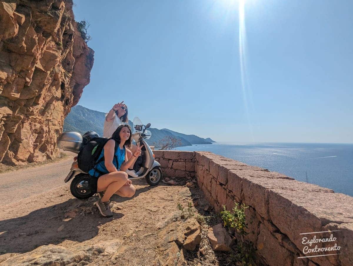 tour corsica vespa Calanchi di Piana Corsica panorama