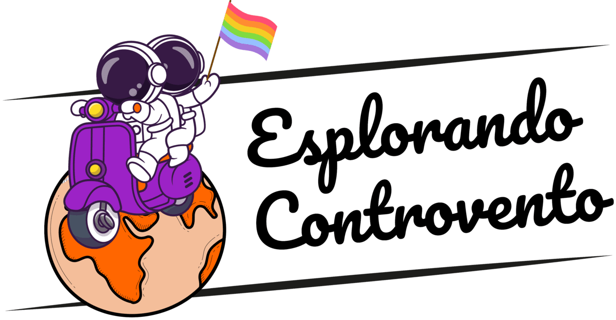 Esplorando Controvento Logo vespa astronauti